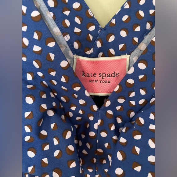 Kate Spade Blue Geo Print Dress - Picture 4 of 5